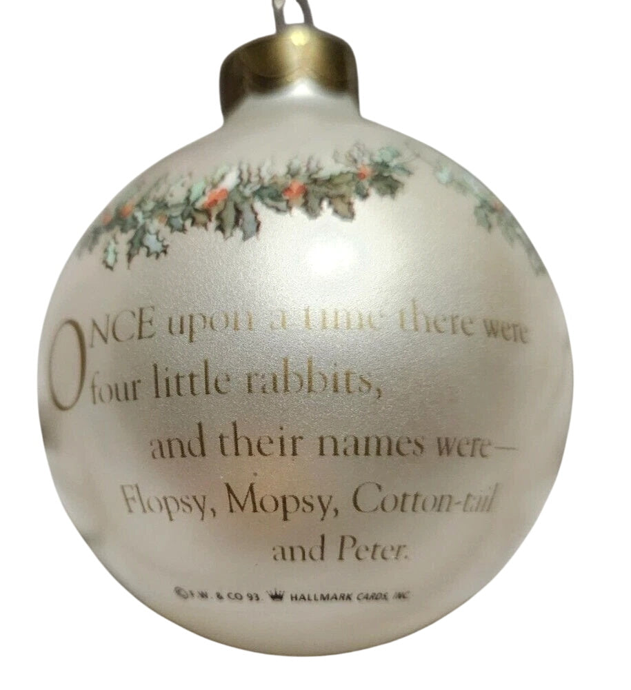 1994 The Tale of Peter Rabbit Hallmark Ornament (Ball) QX2443