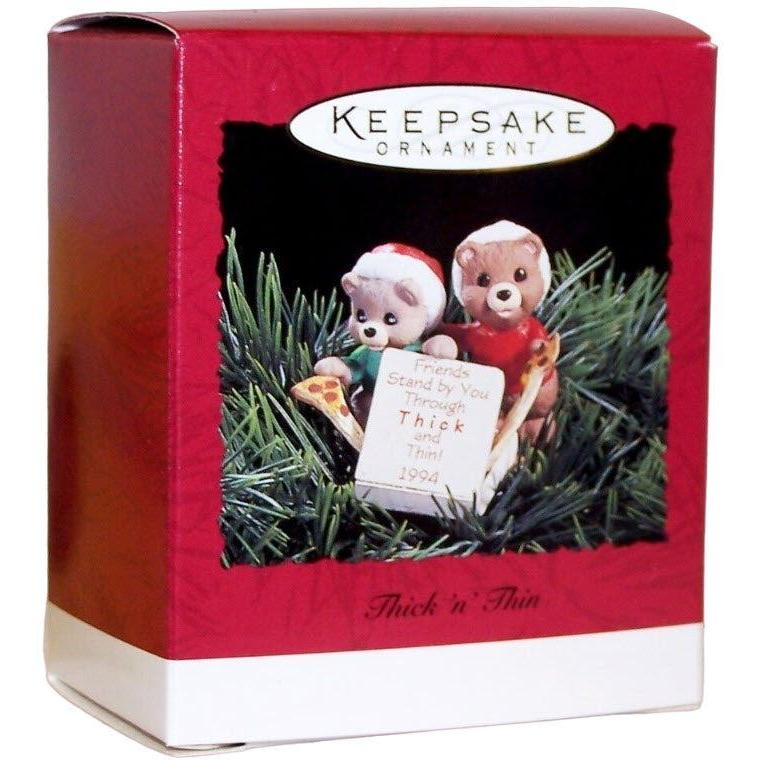 1994 Thick 'n' Thin Hallmark Ornament (Teddy Bear) QX5693