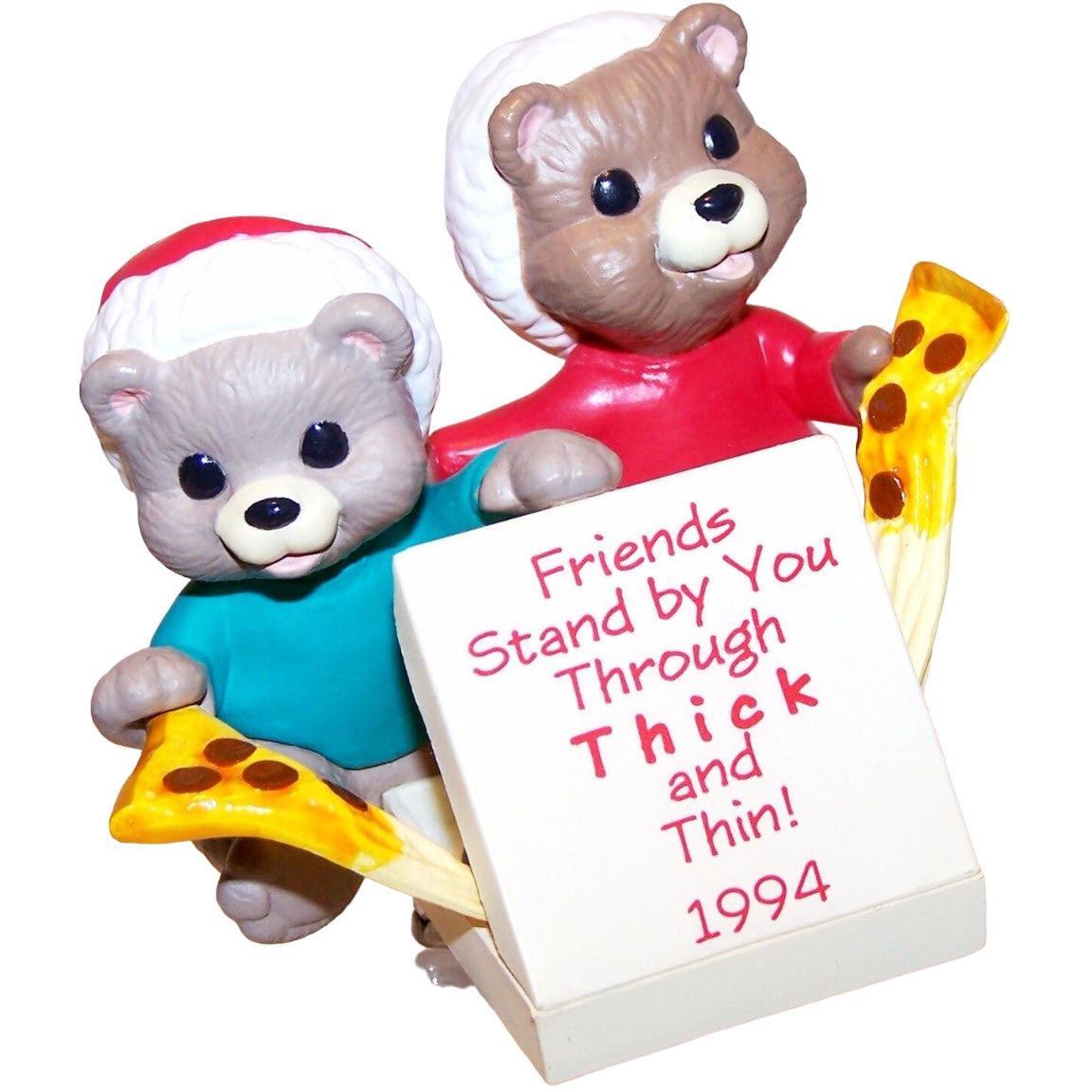 1994 Thick 'n' Thin Hallmark Ornament (Teddy Bear) QX5693