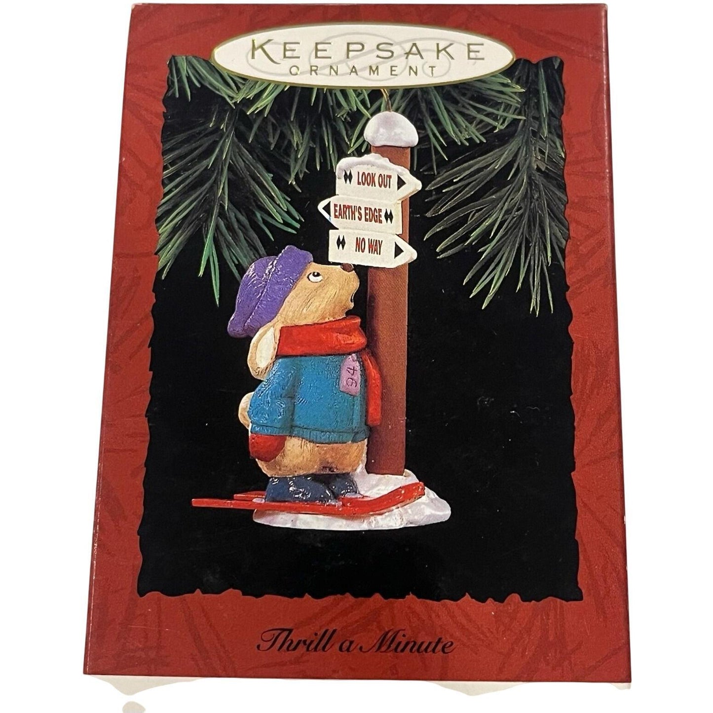 1994 Thrill-A-Minute Hallmark Ornament (Bunny) QX5866