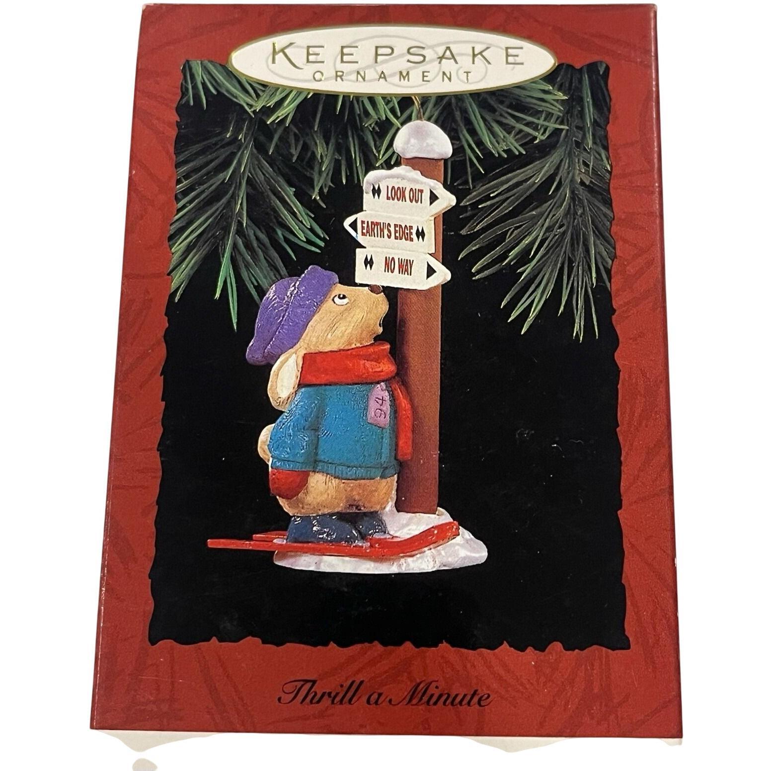 1994 Thrill-A-Minute Hallmark Ornament (Bunny) QX5866