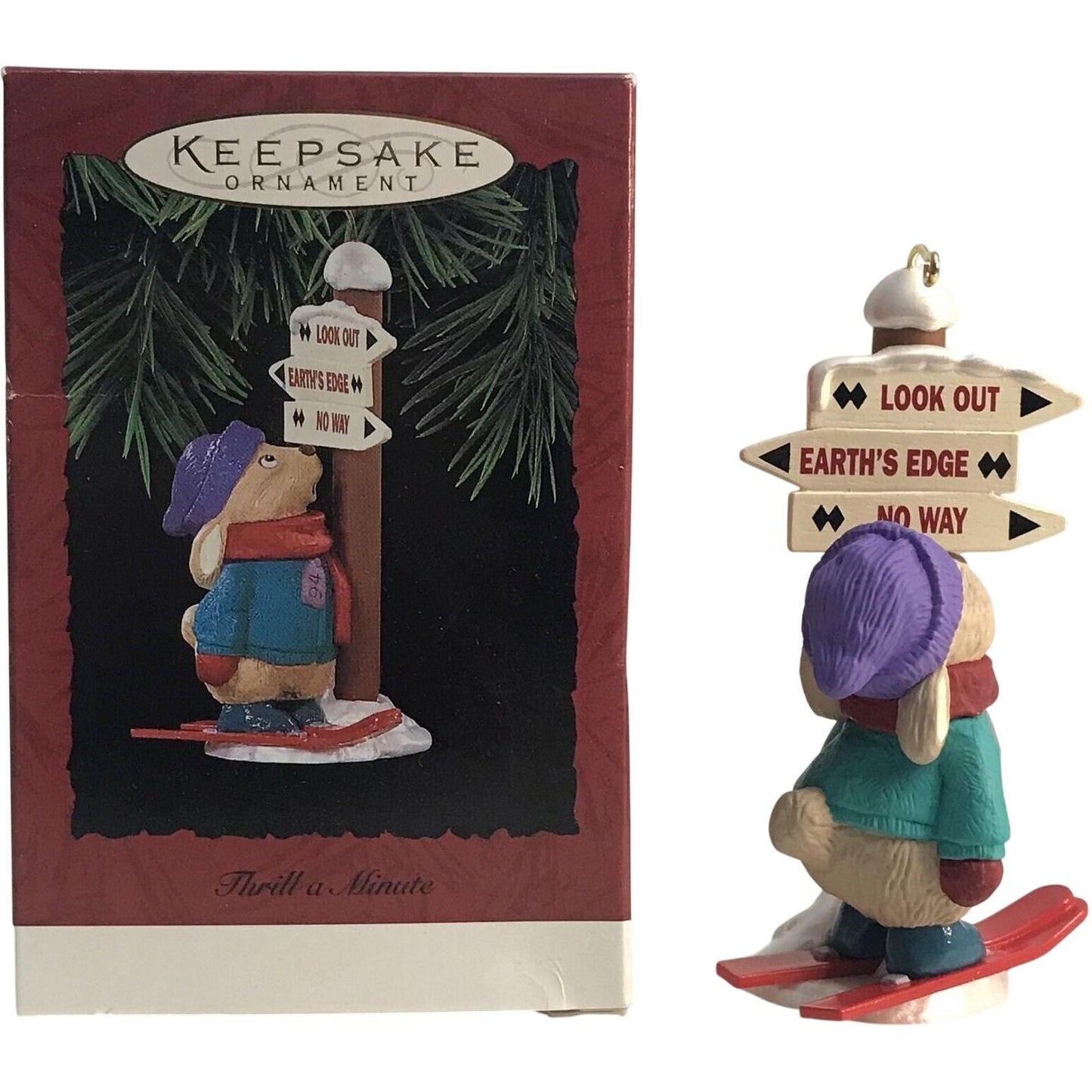 1994 Thrill-A-Minute Hallmark Ornament (Bunny) QX5866