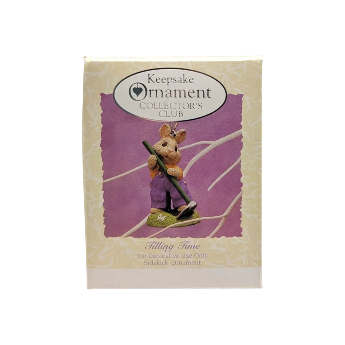 1994 Tilling Time Hallmark Ornament (Bunny) QXC8256 Image2