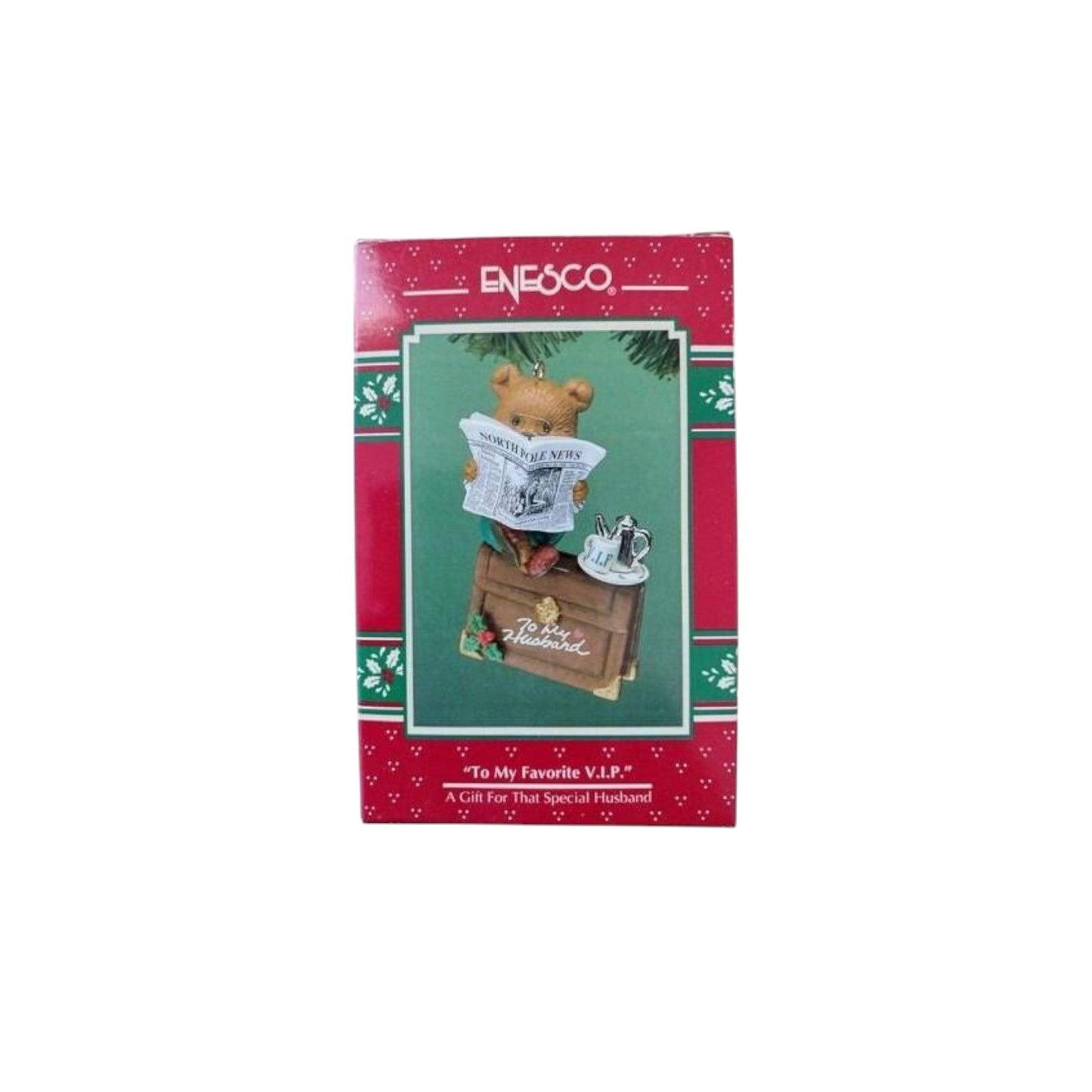 1994 To My Favorite V.I.P - A Gift for That Special Husband Enesco Ornament (Teddy Bear) 596698 Image2