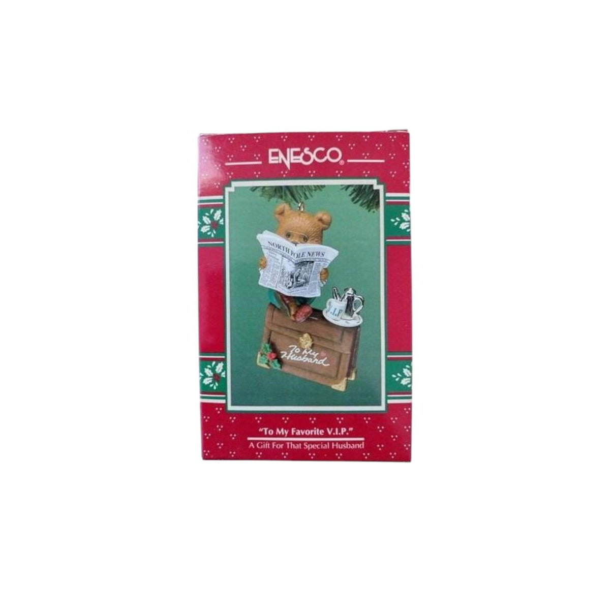 1994 To My Favorite V.I.P - A Gift for That Special Husband Enesco Ornament (Teddy Bear) 596698 Image2