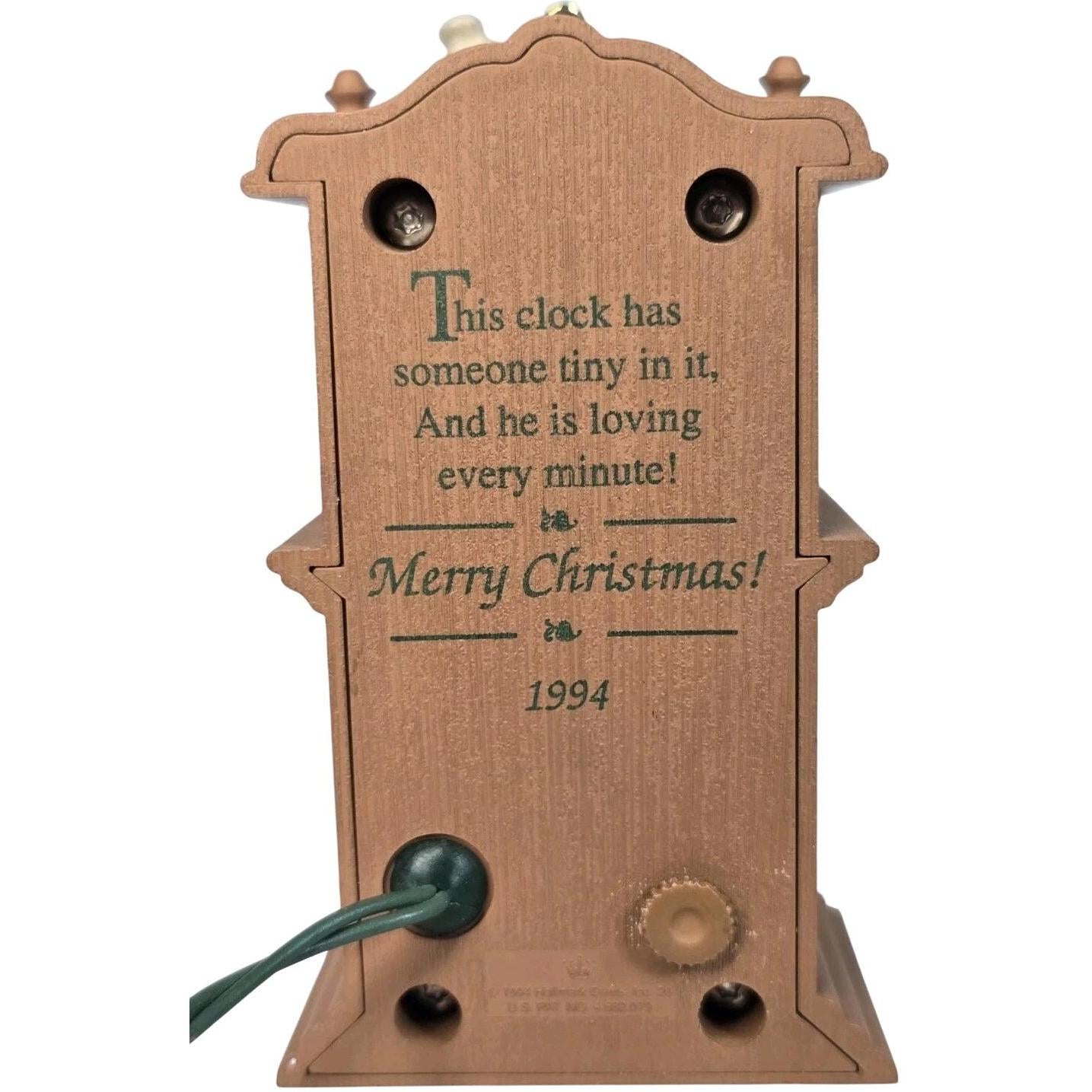 1994 Very Merry Minutes Hallmark Ornament (Clock) QLX7443