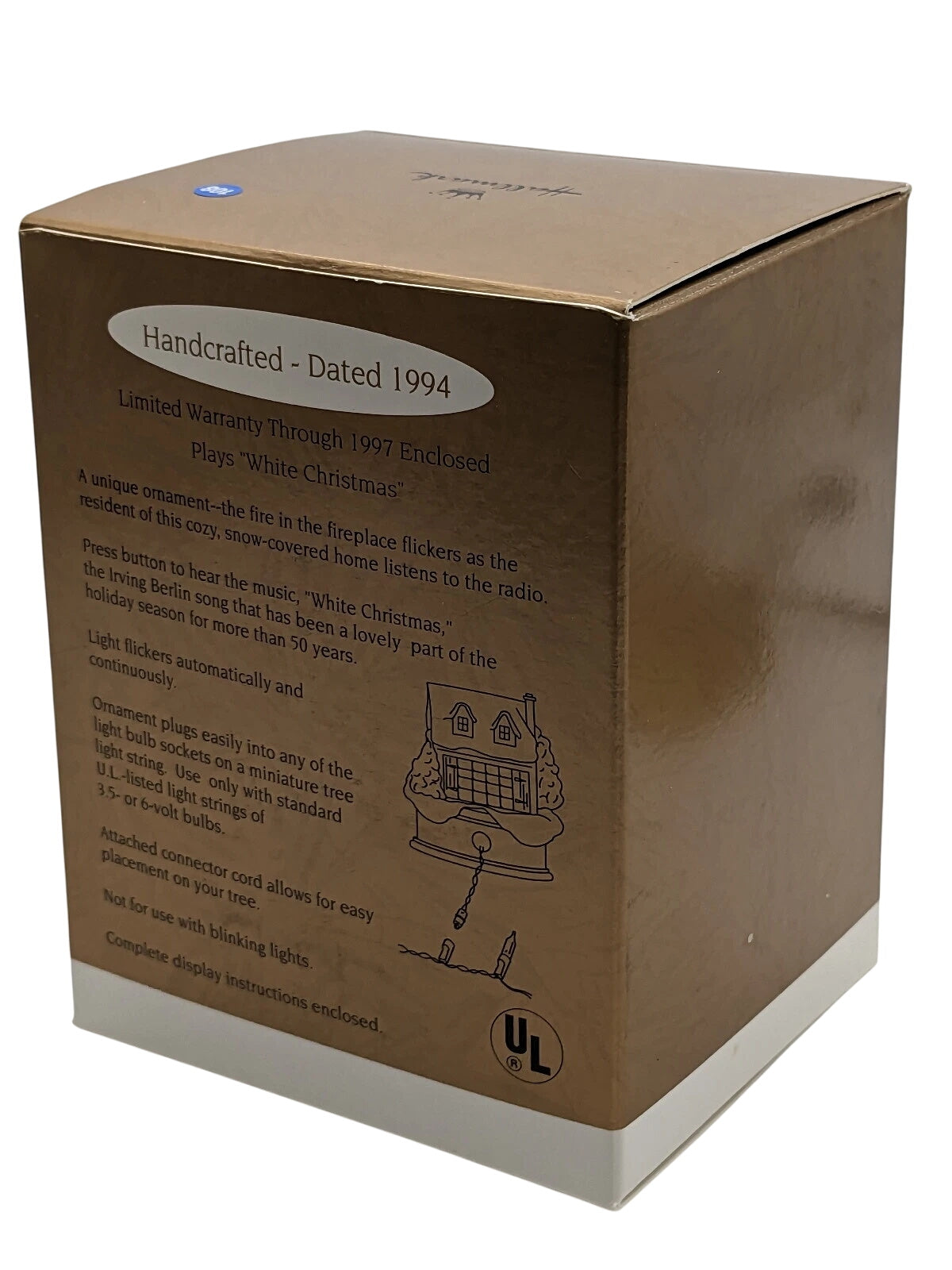 1994 White Christmas Hallmark Ornament (Buildings & Houses) QLX7463