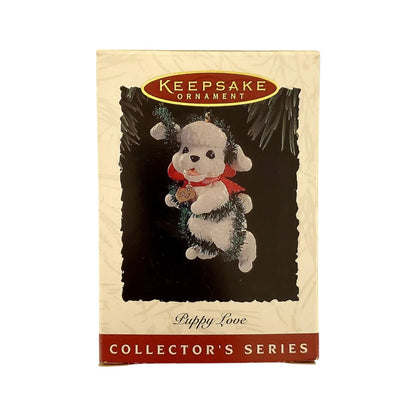 1994 White Poodle Hallmark Ornament (Puppy Love) QX5253 Image2