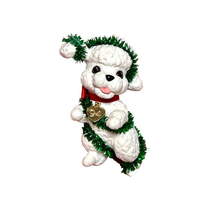 1994 White Poodle Hallmark Ornament (Puppy Love) QX5253 Image3