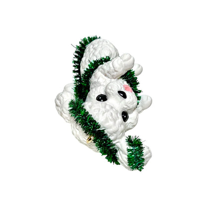 1994 White Poodle Hallmark Ornament (Puppy Love) QX5253 Image6