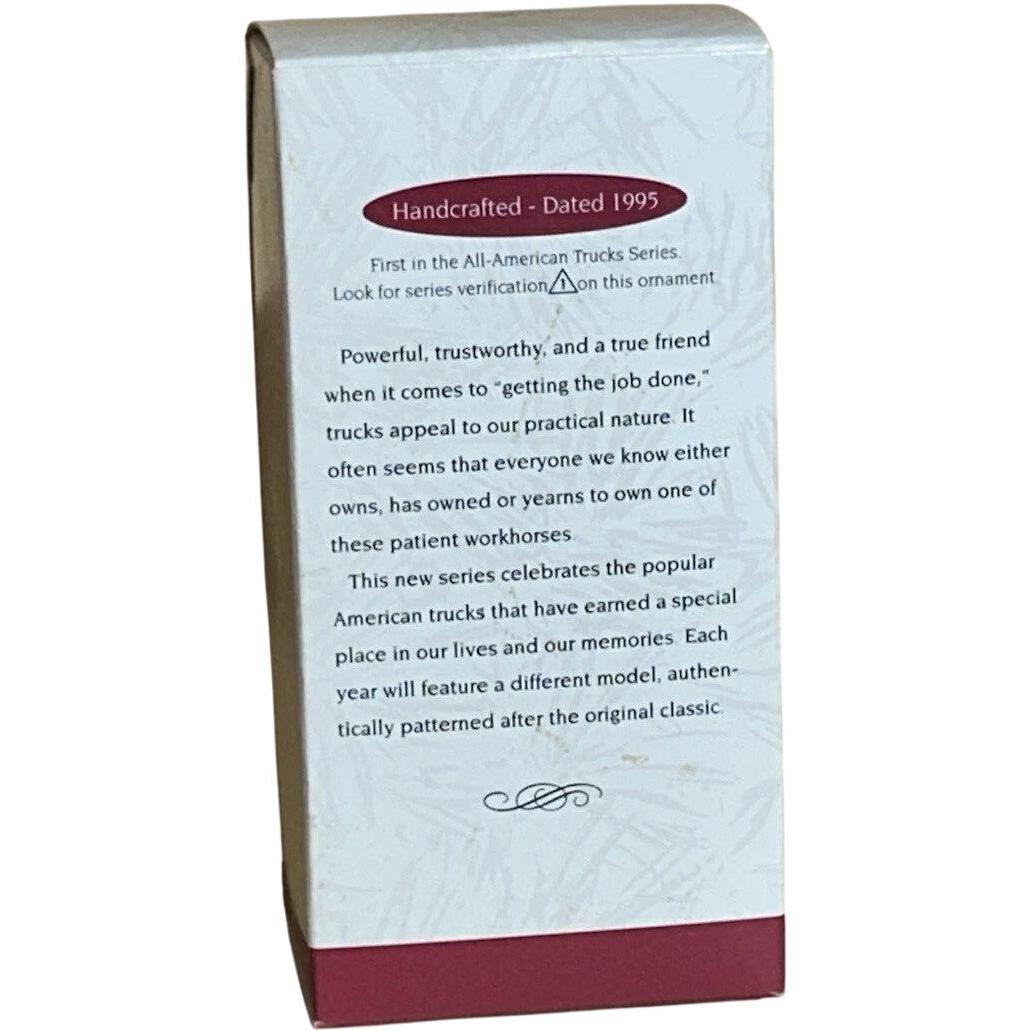 1995 1956 Ford Truck Hallmark Ornament (All-American Trucks) QX5527
