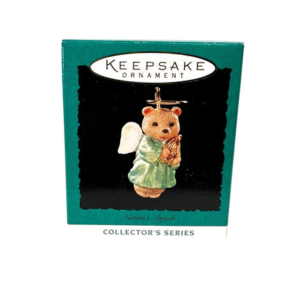 1995 Bear Angel Hallmark Ornament (Nature's Angels) QXM4809