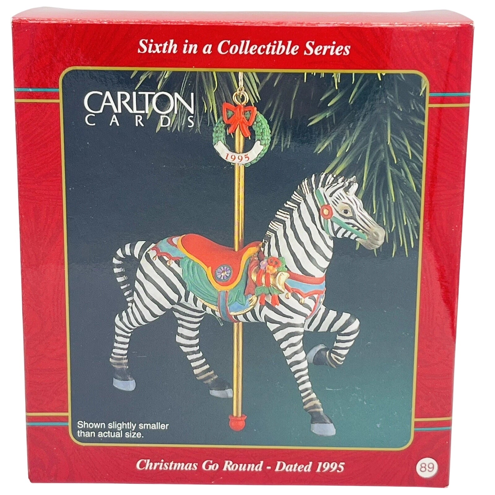 1995 Christmas Go Round Carlton Cards Ornaments (Carousel Horse) by Carlton Cards ORN-013M
