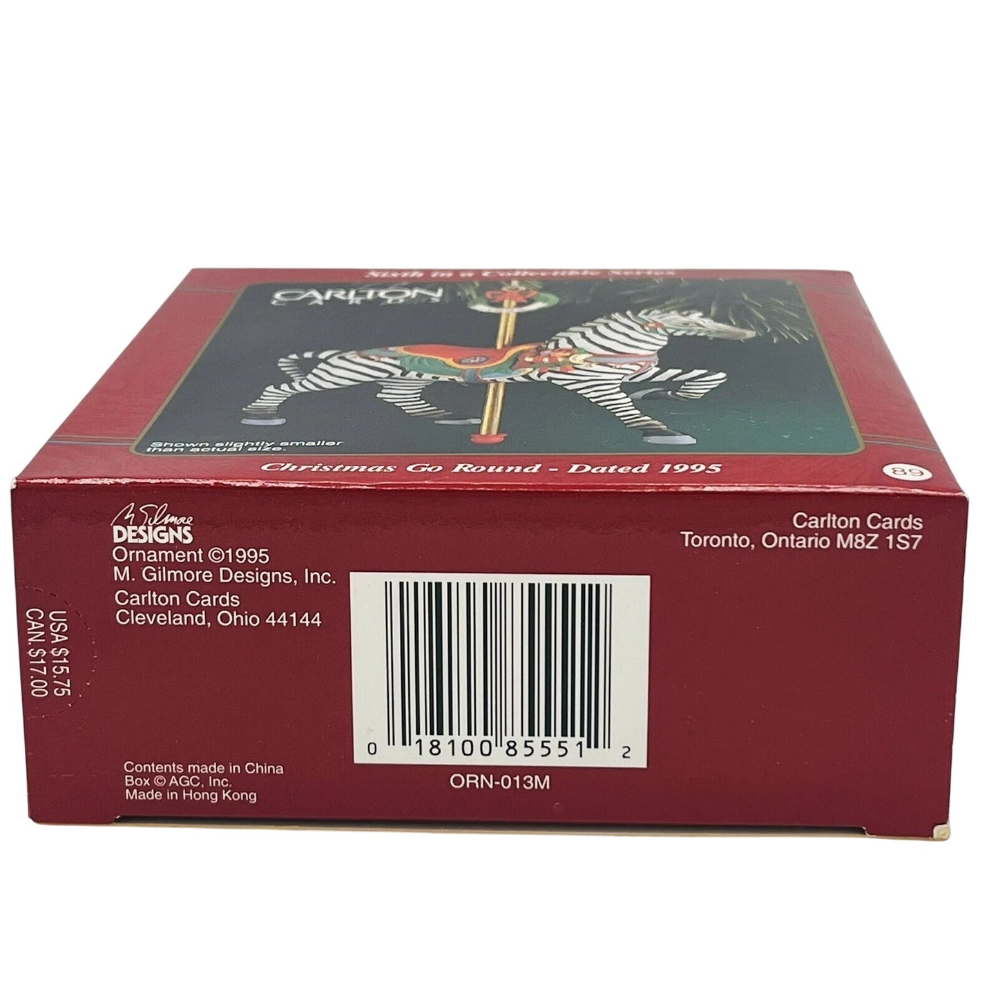 1995 Christmas Go Round Carlton Cards Ornaments (Carousel Horse) by Carlton Cards ORN-013M