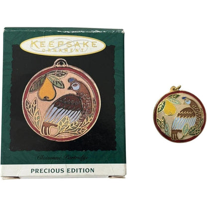 1995 Cloisonne Partridge Hallmark Ornament (Precious Editions) QXM4017