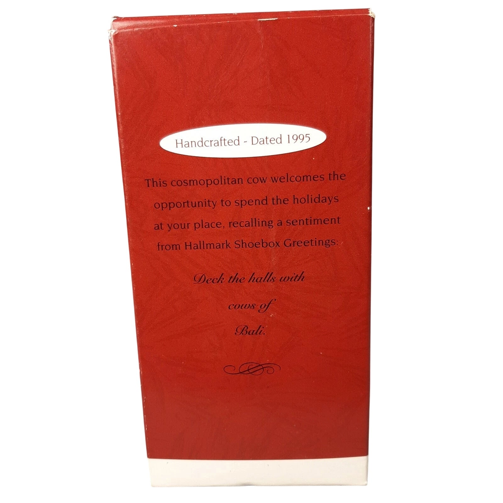 1995 Cows of Bali Hallmark Ornament (Animal) QX5999