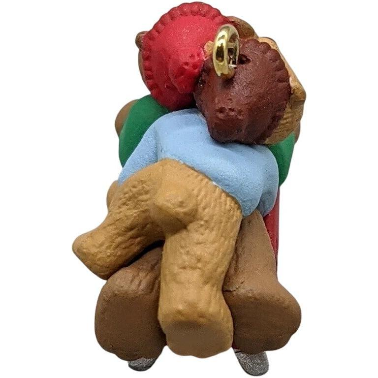 1995 Downhill Double Hallmark Ornament (Teddy Bear) QXM4837