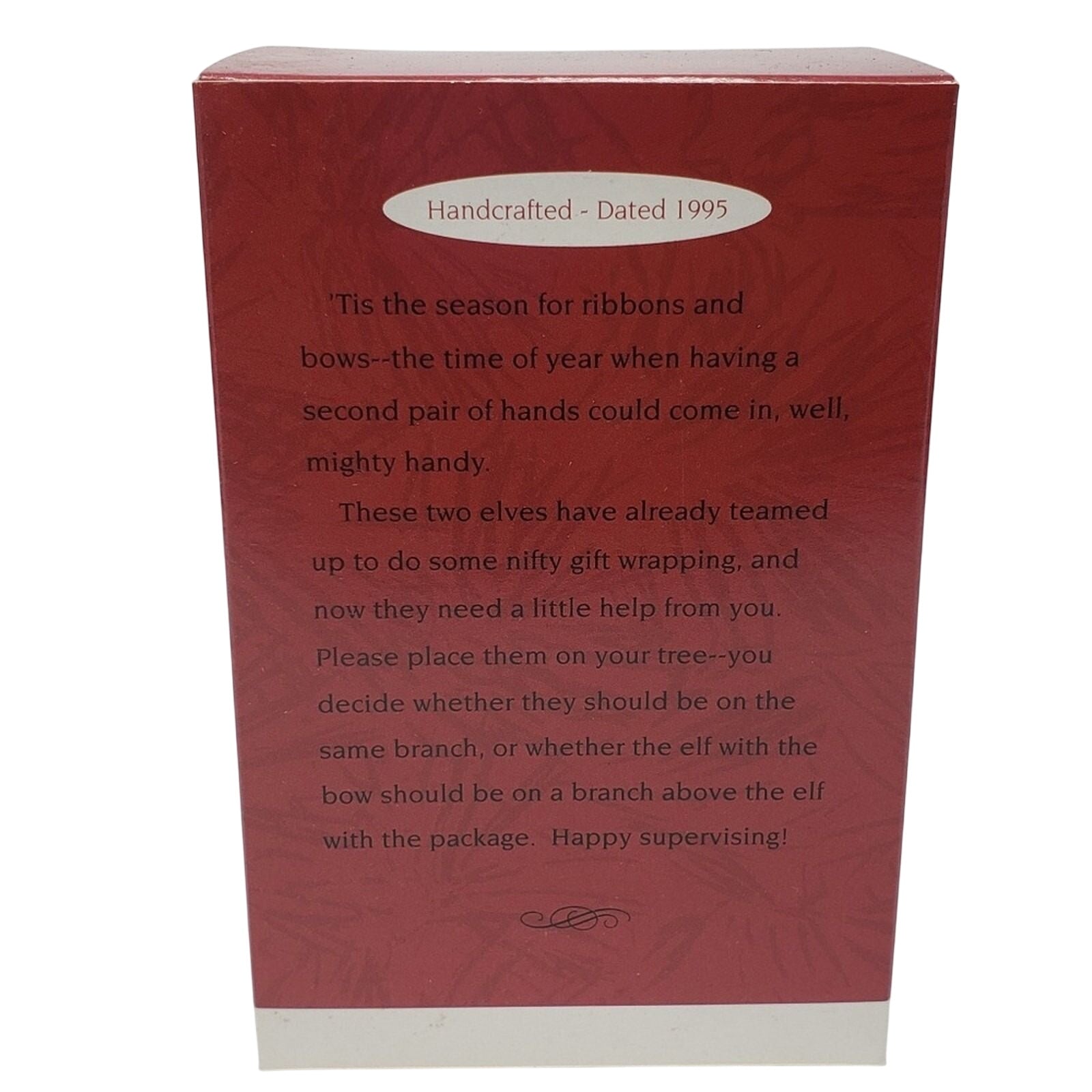 1995 Happy Wrappers Hallmark Ornament (Elf) QX6037