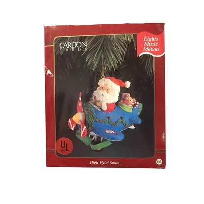1995 High-Flyin' Santa Carlton Cards Ornaments (Santa Claus) ORN-077M