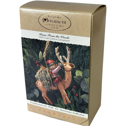 1995 Home From the Woods Hallmark Ornament (Folk Art Americana) QXC1059