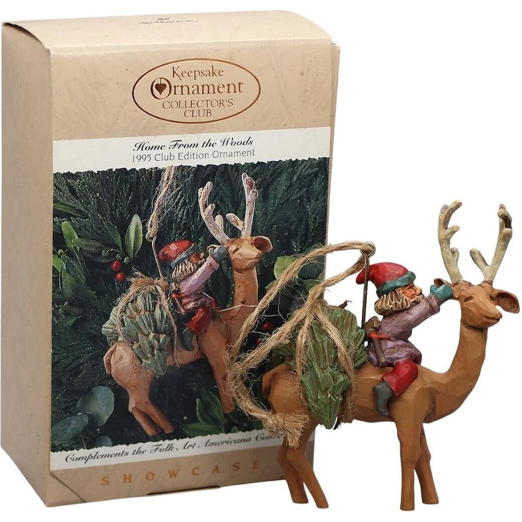 1995 Home From the Woods Hallmark Ornament (Folk Art Americana) QXC1059