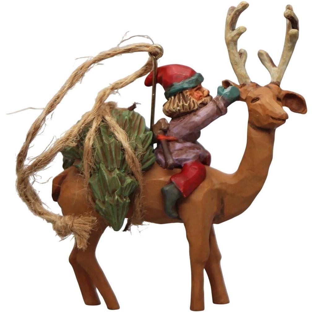 1995 Home From the Woods Hallmark Ornament (Folk Art Americana) QXC1059