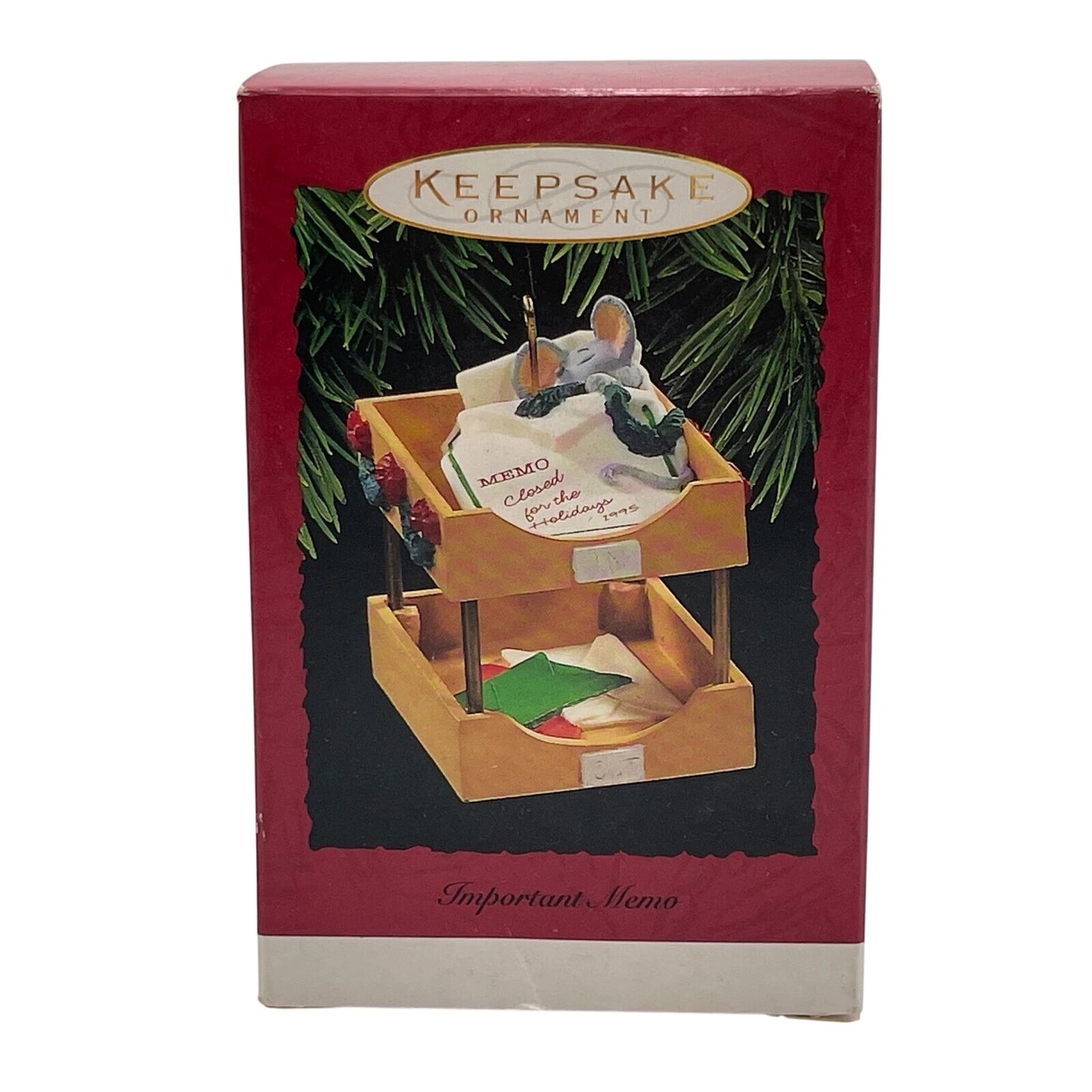 1995 Important Memo Hallmark Ornament (Mouse) QX5947