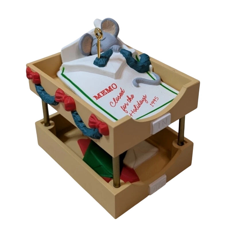 1995 Important Memo Hallmark Ornament (Mouse) QX5947