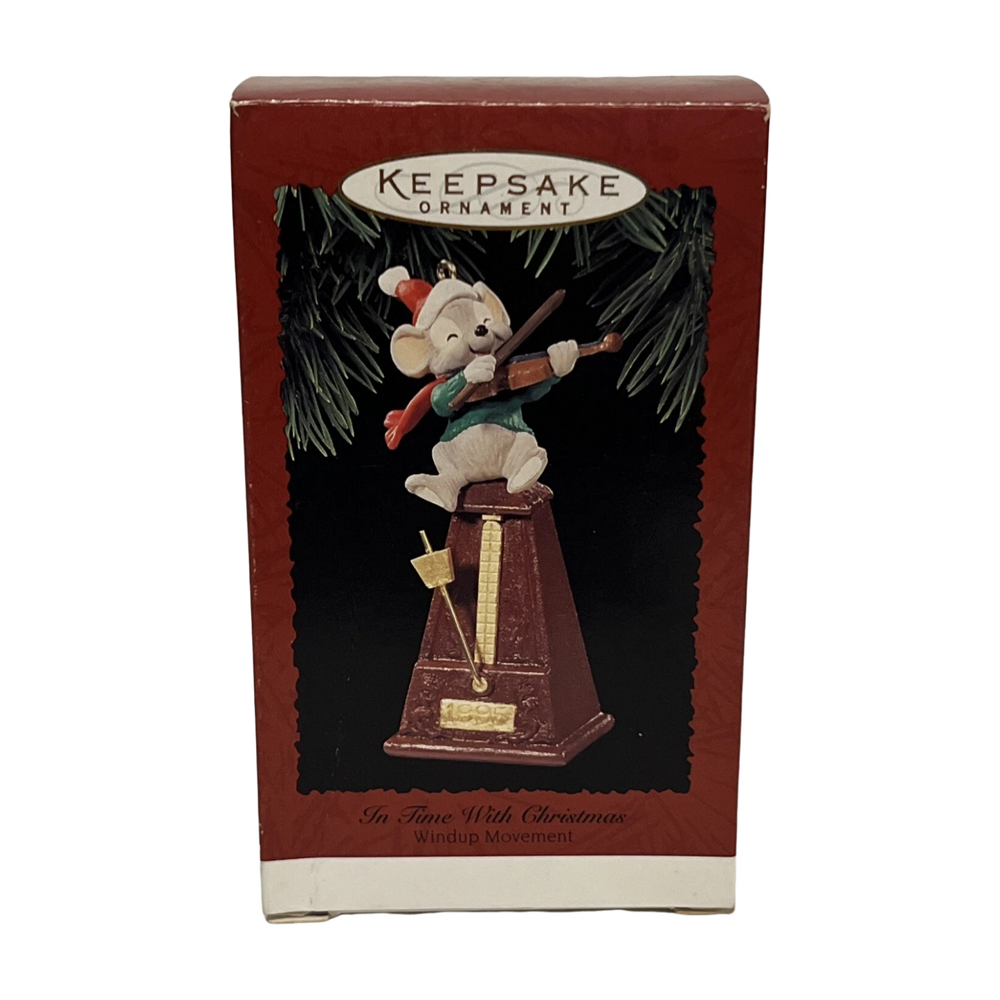 1995 In Time With Christmas Hallmark Ornament (Mouse) QX6049