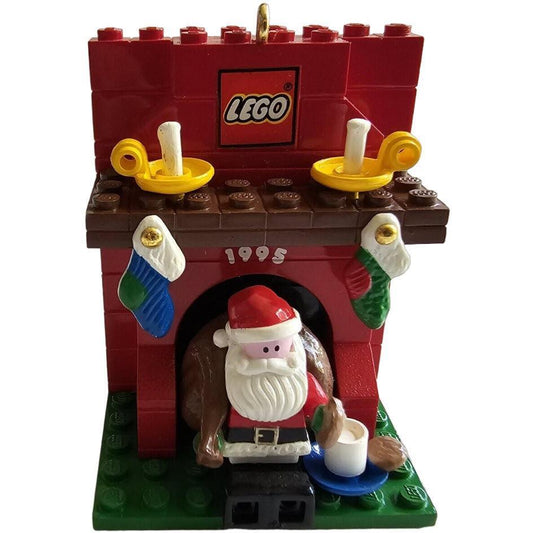 1995 LEGO Fireplace With Santa Hallmark Ornament (LEGO) QX4769