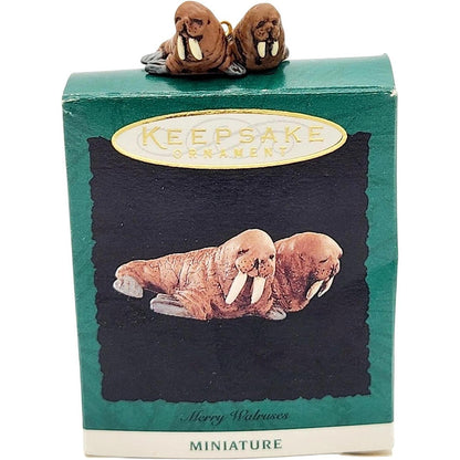 1995 Merry Walruses Hallmark Ornament (Noah's Ark) QXM4057