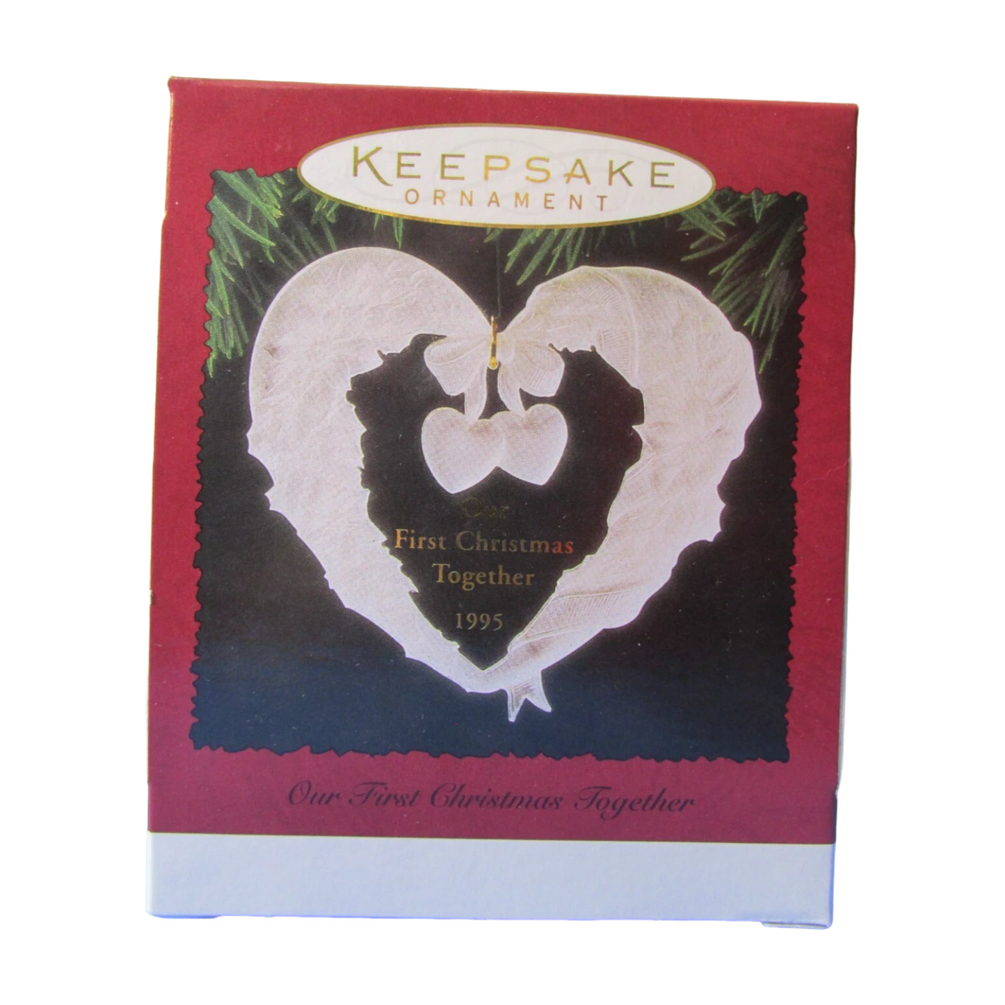 1995 Our First Christmas Together Hallmark Ornament (Heart) QX3177