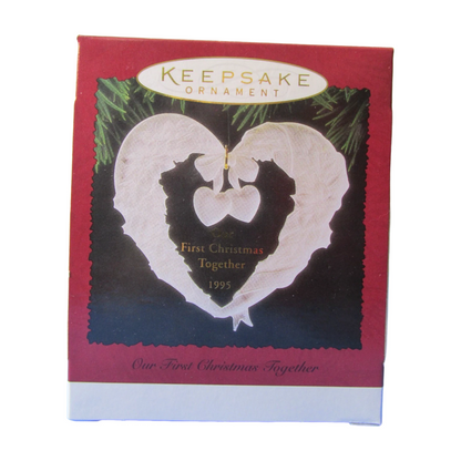 1995 Our First Christmas Together Hallmark Ornament (Heart) QX3177