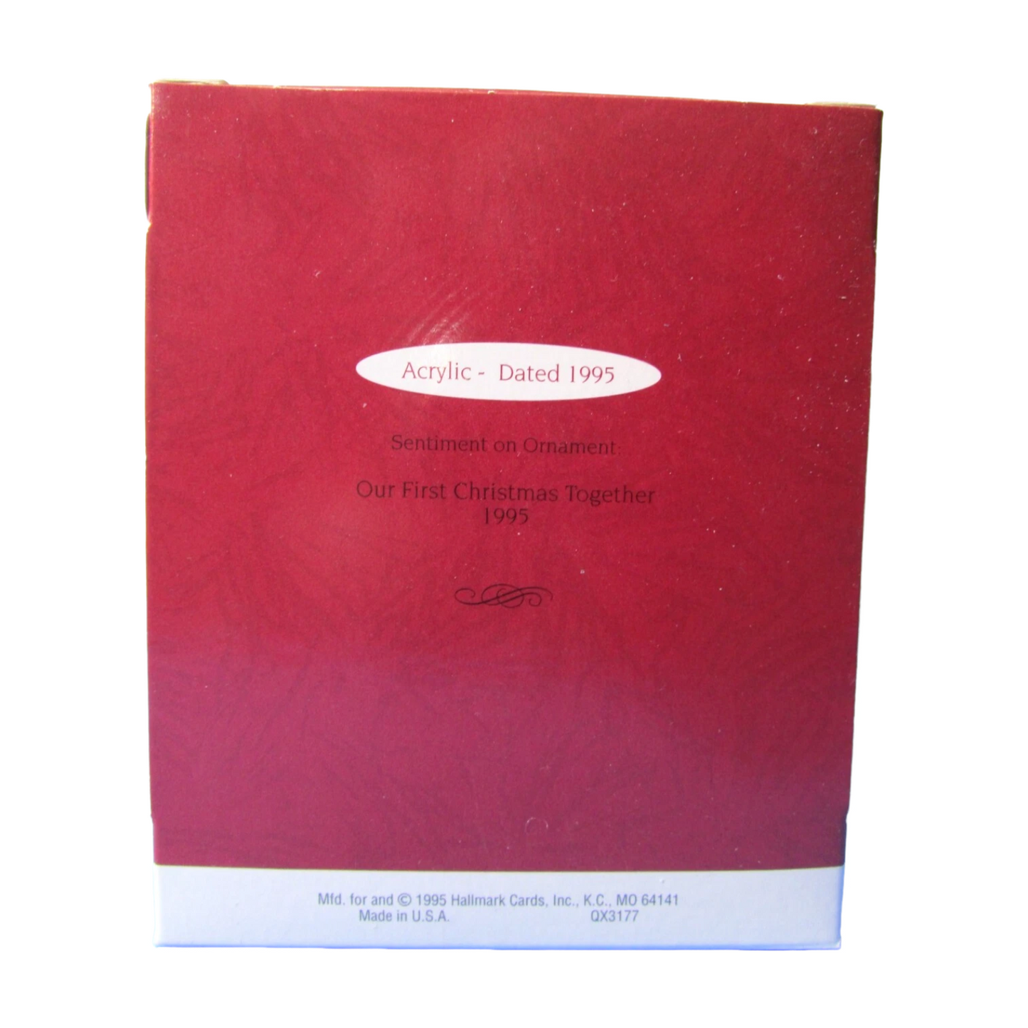 1995 Our First Christmas Together Hallmark Ornament (Heart) QX3177
