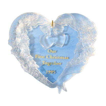 1995 Our First Christmas Together Hallmark Ornament (Heart) QX3177