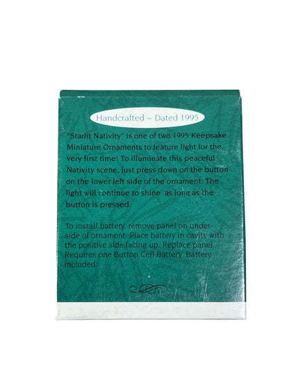 1995 Starlit Nativity Hallmark Ornament (Nativity) QXM4039