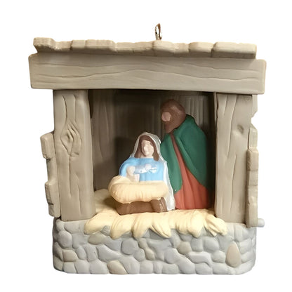 1995 Starlit Nativity Hallmark Ornament (Nativity) QXM4039