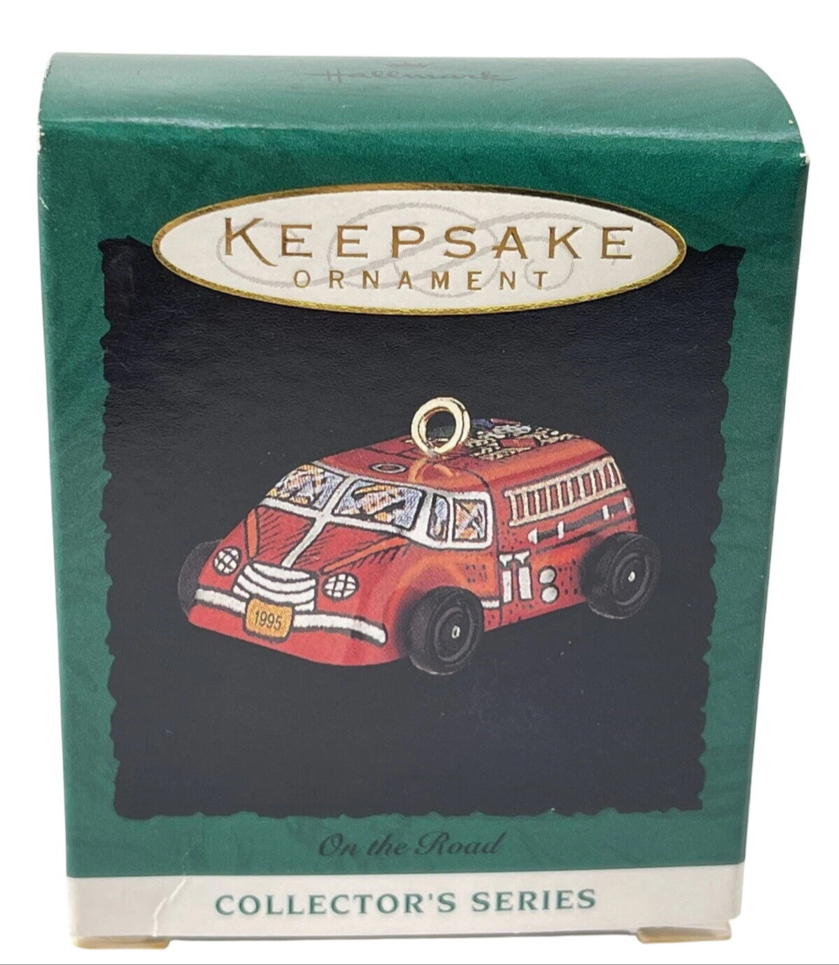 1995 Tin Fire Engine Hallmark Ornament (On the Road) QXM4797