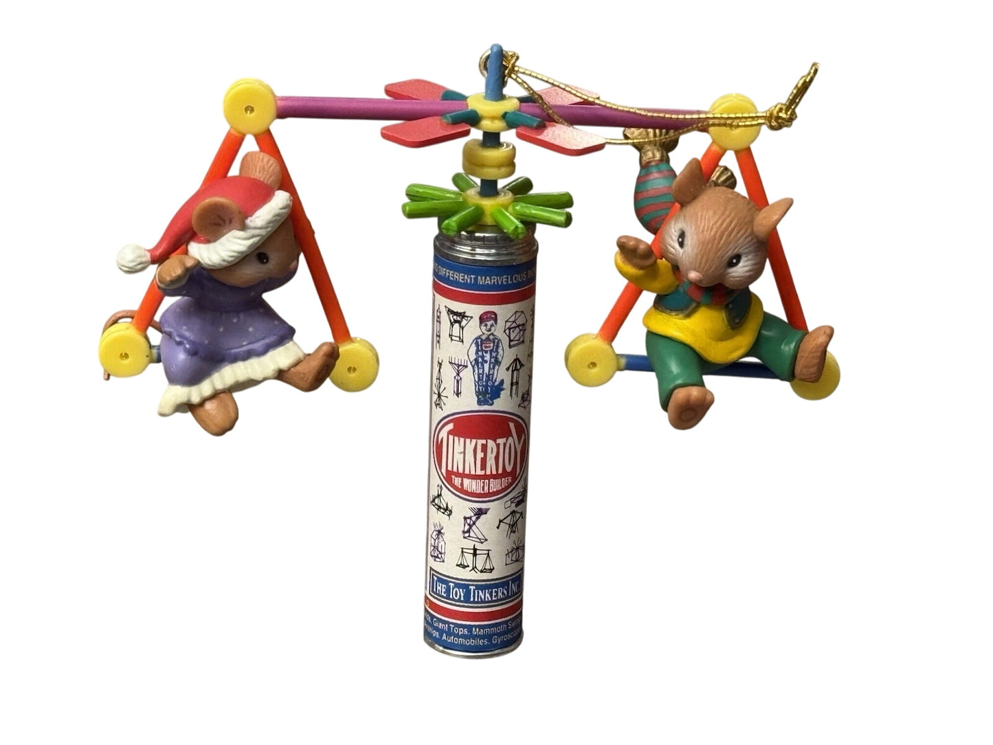 1995 Tinkertoy Joy Enesco Ornament (Mouse) 137049