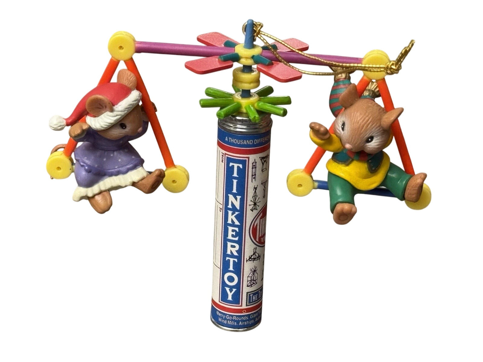 1995 Tinkertoy Joy Enesco Ornament (Mouse) 137049