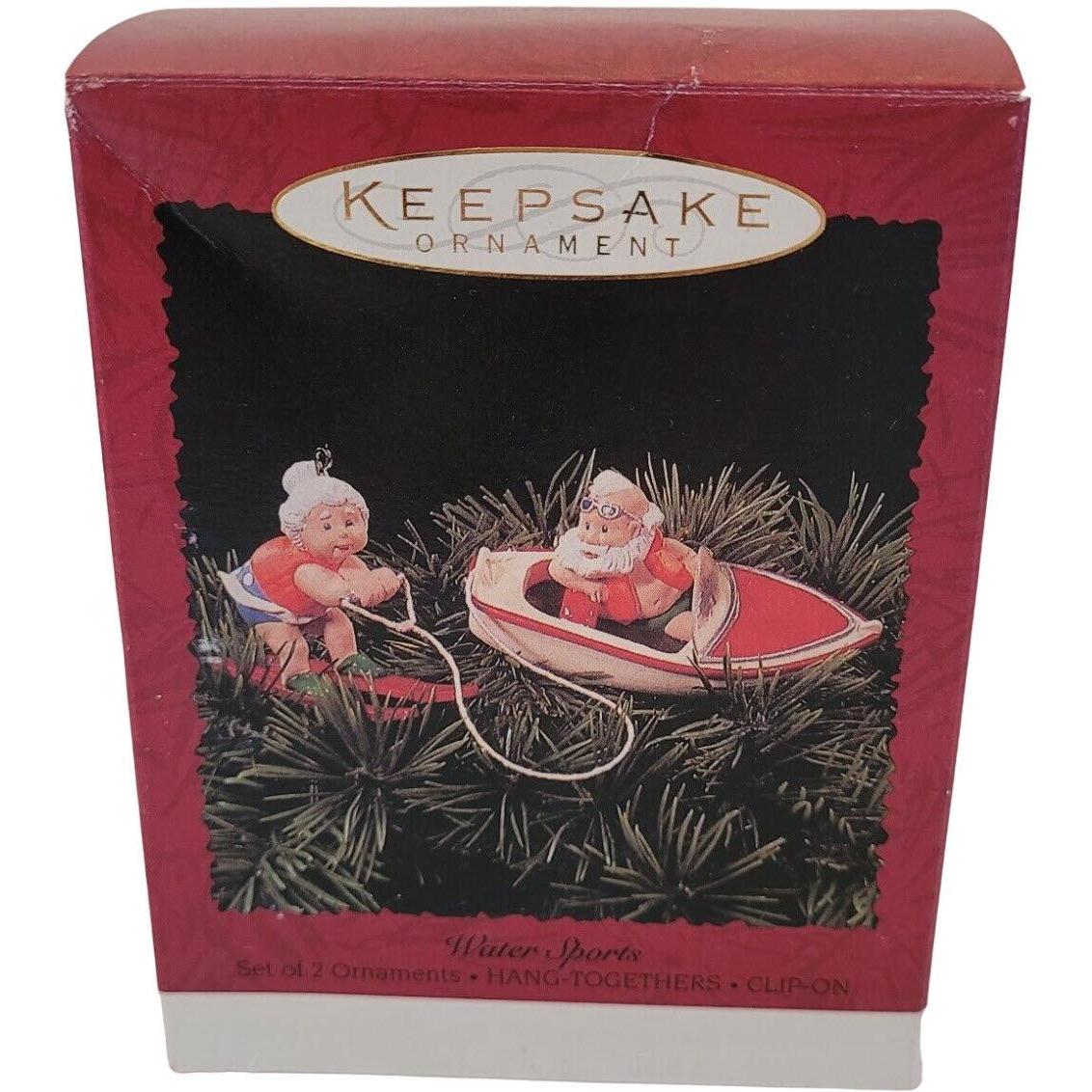 1995 Water Sports, Santa & Mrs. Claus Hallmark Ornament (Mrs. Claus) QX6039