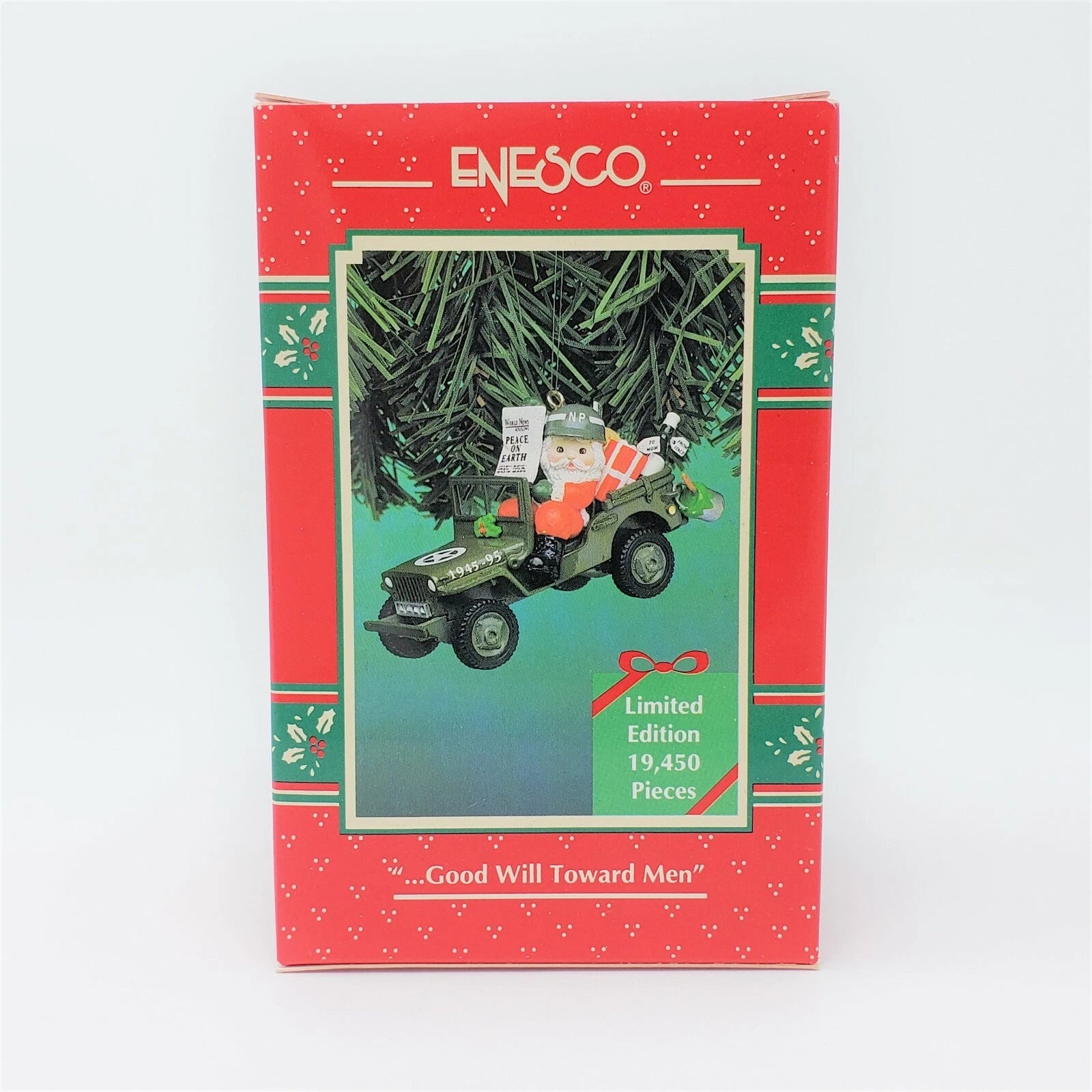 1995 "...Good Will Toward Men" Enesco Ornament (Santa Claus) 132942