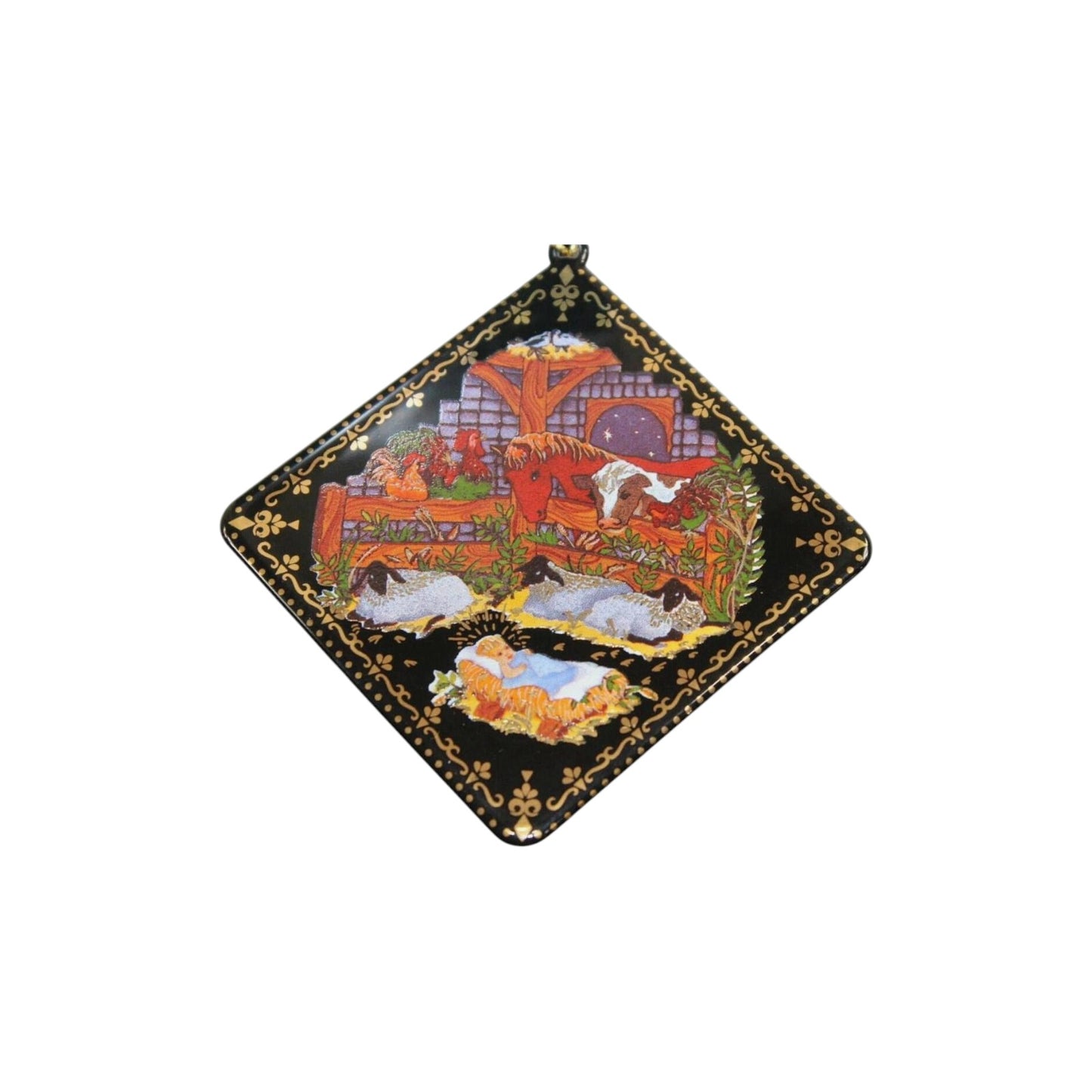 1995 Away in a Manger Hallmark Ornament (Holiday Enchantment Collection) QK1097 Image1