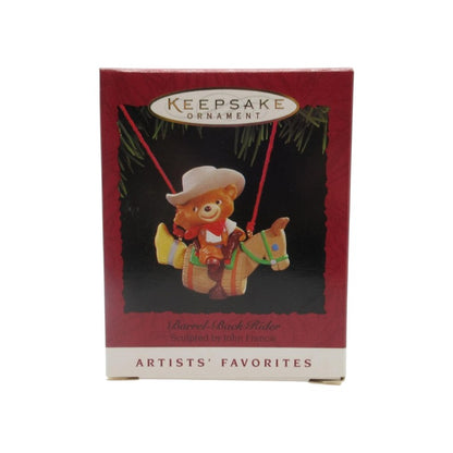 1995 Barrel-Back Rider Hallmark Ornament (Bear) QX5189 Image2