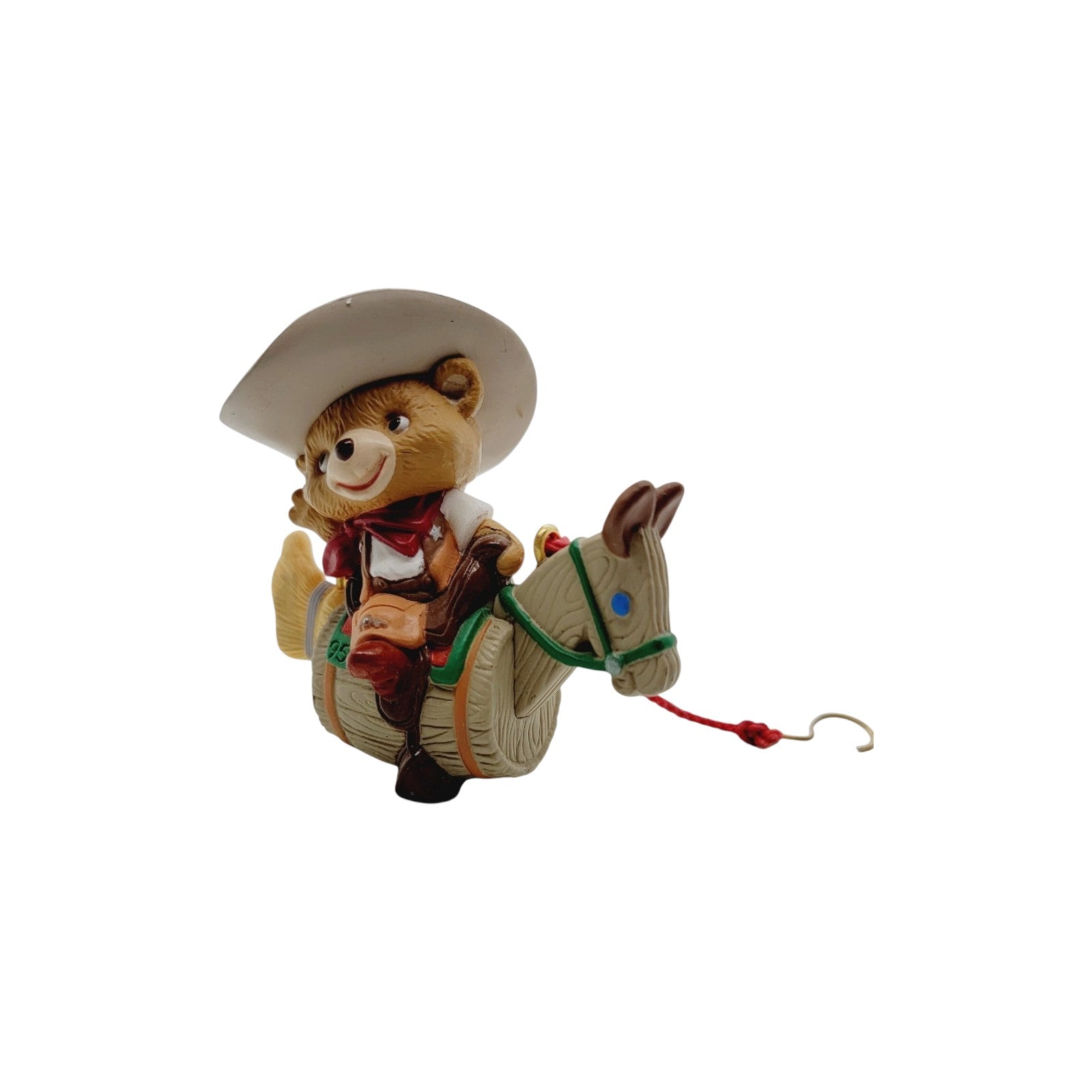 1995 Barrel-Back Rider Hallmark Ornament (Bear) QX5189 Image3