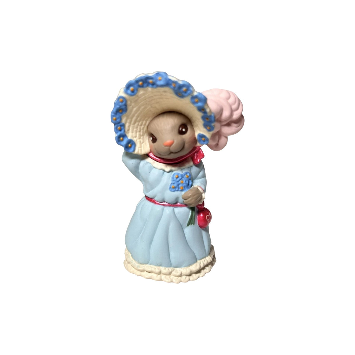 1995 Blue Dress Hallmark Ornament (Springtime Bonnets) QEO8227 Image1