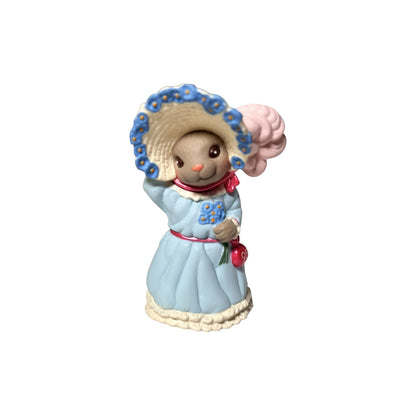 1995 Blue Dress Hallmark Ornament (Springtime Bonnets) QEO8227 Image1