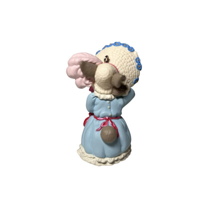 1995 Blue Dress Hallmark Ornament (Springtime Bonnets) QEO8227 Image4