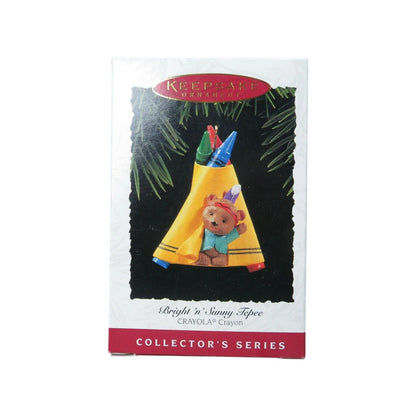 1995 Bright 'n' Sunny Tepee Hallmark Ornament (Crayola) QX5247 Image2