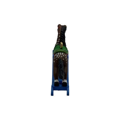1995 Brown Spotted - Green Rocker Hallmark Ornament (Miniature Rocking Horse) QXM4827 Image6